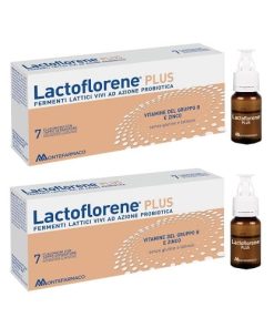 Lactoflorene Plus Fermenti Lattici Vivi 7 Flaconcini + 7 Flaconcini Montefarmaco