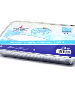 Ideal Vaschetta con Coperchio 6 Porzioni x 6 pz