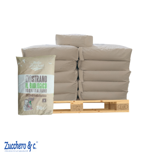 BIOITA – ZUCCHERO DI BARBABIETOLA BIOLOGICO 100% ITALIANO SACCHI DA 25 KG AOSTA 525KG - immagine 2